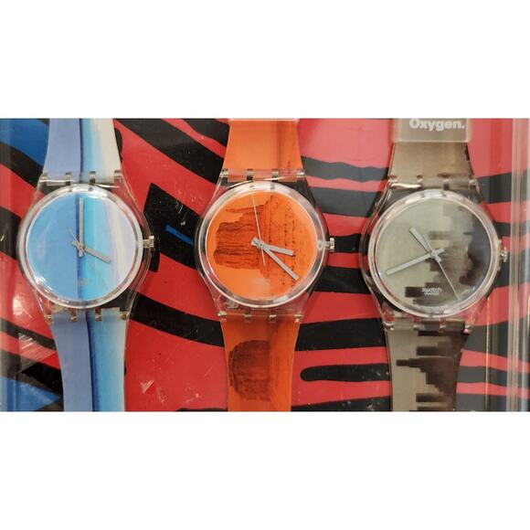 Swatch watch ELEMENTS SET USAPACK9 1997 Limited Packagings New Old Stock - Picture 4 of 7